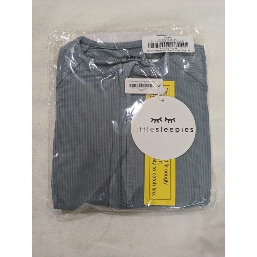NIB Little Sleepies Stormy Ribbed Zippy size 3T